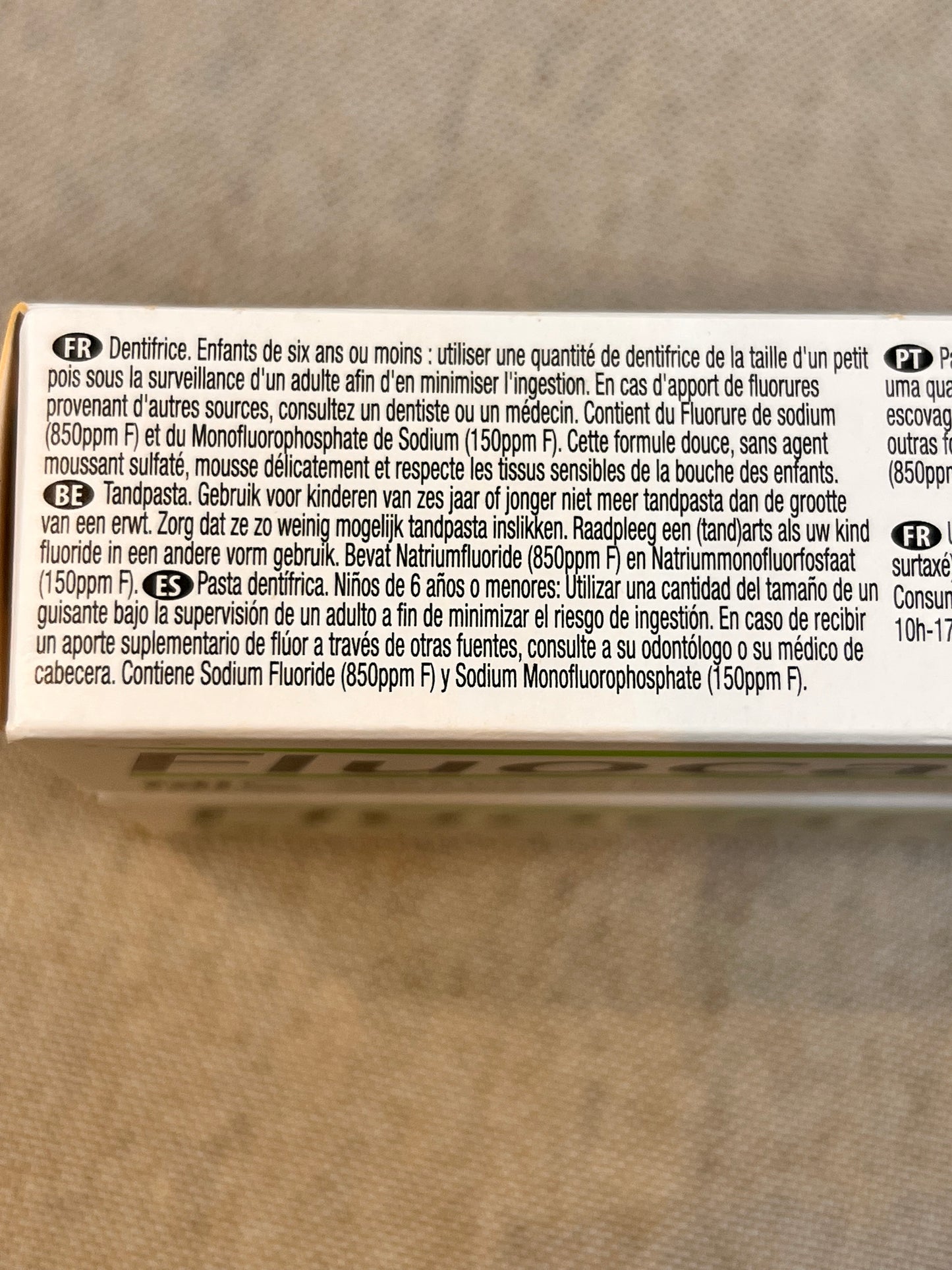 Dentifrice Enfants Fluocaril