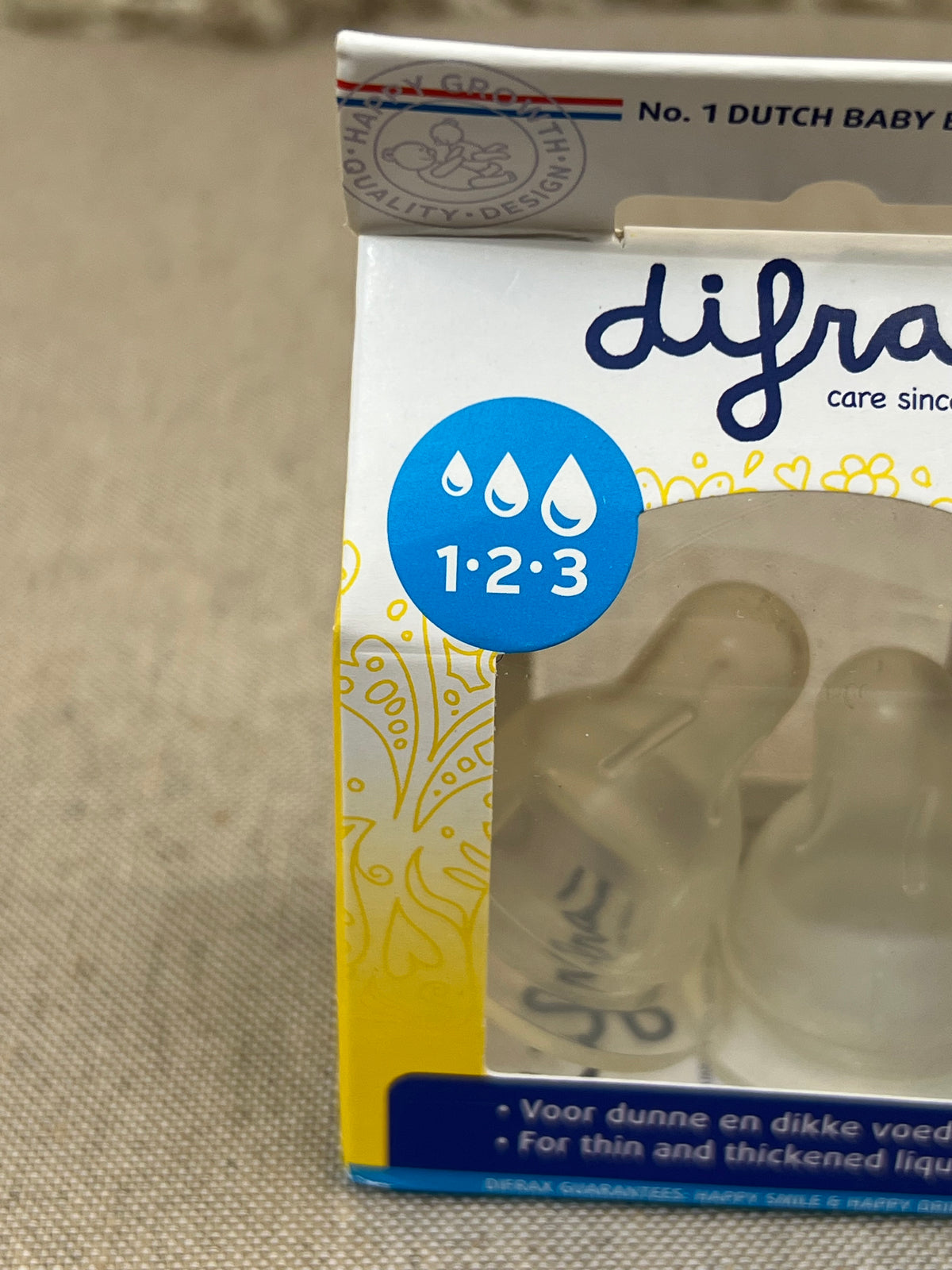 Tétines 1.2.3 Difrax