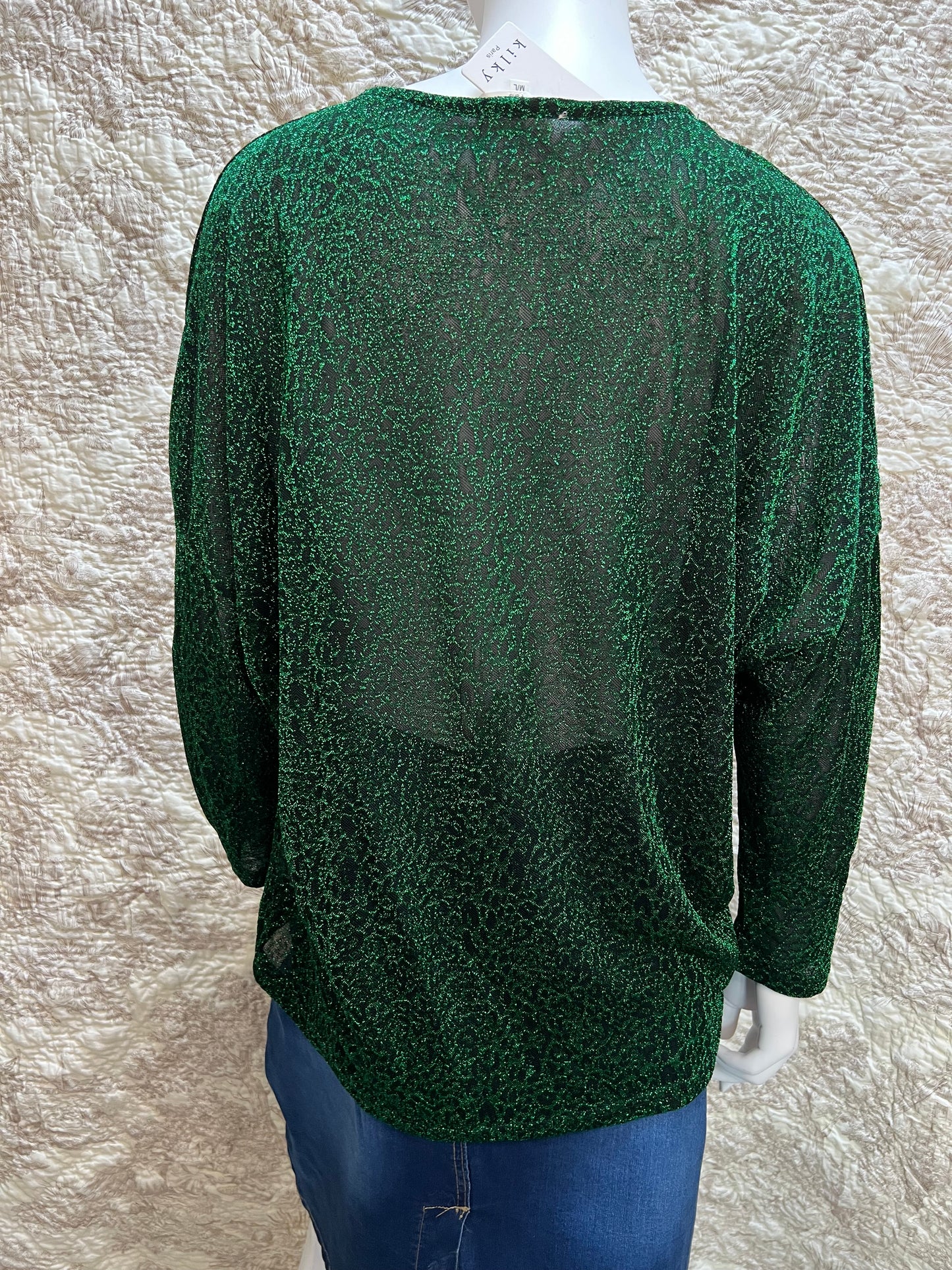 Tunique Verte Brillante Kilky  M/L