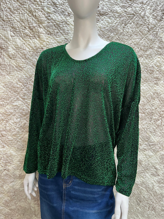 Tunique Verte Brillante Kilky  M/L