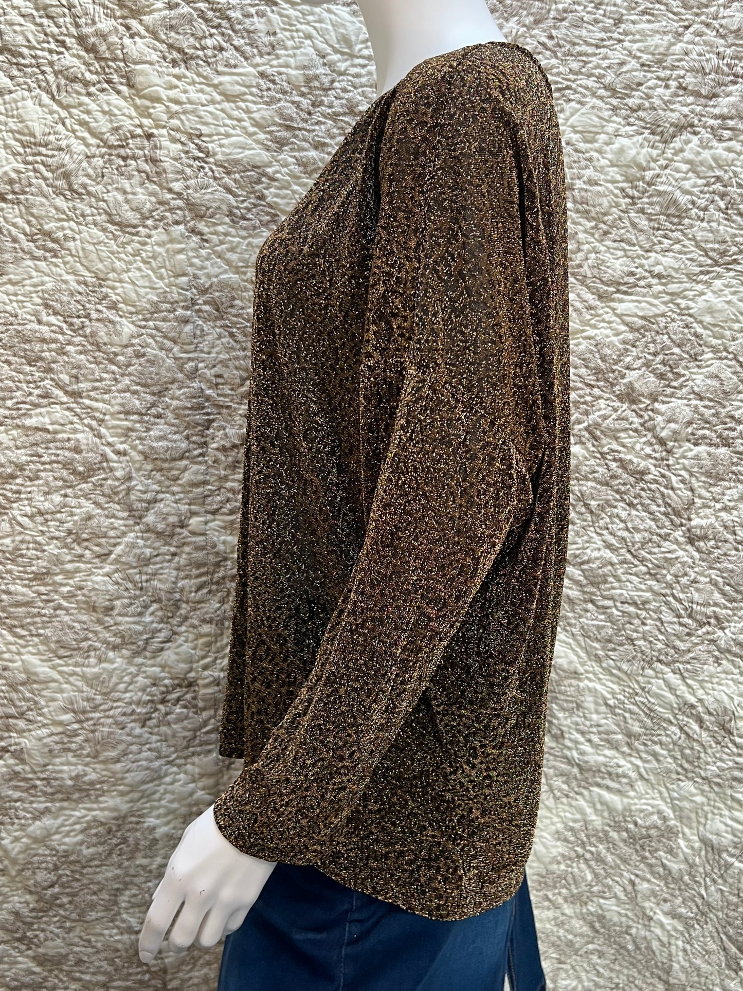 Tunique Dorée Brillante Kilky  M/L