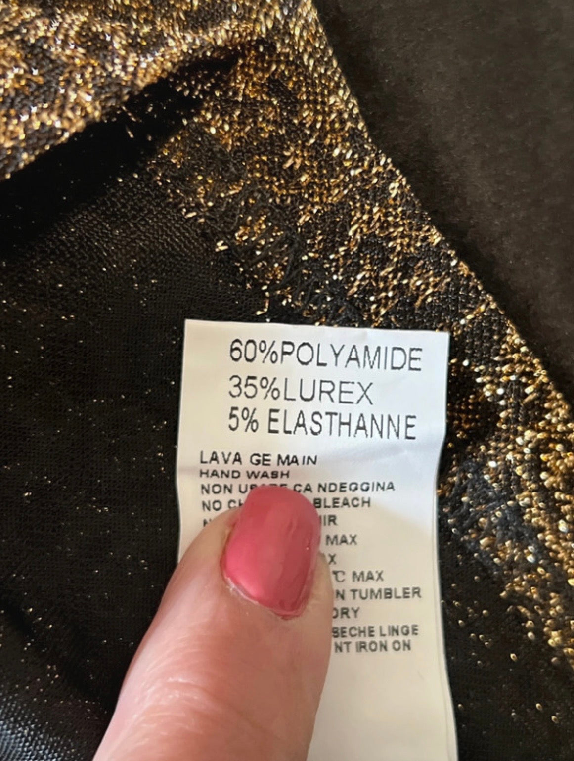 Tunique Dorée Brillante Kilky  M/L