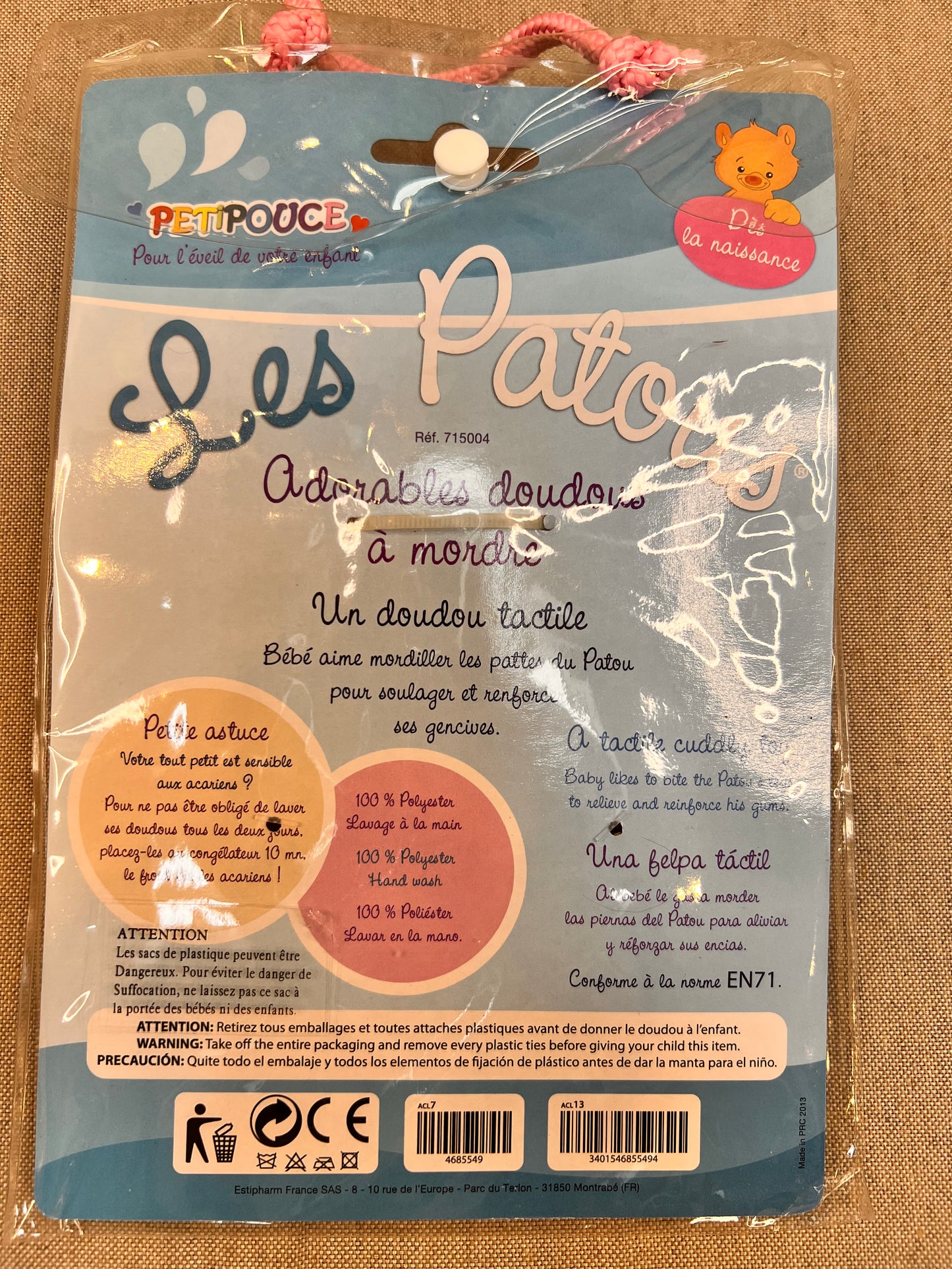 Doudou Plat PetiPouce