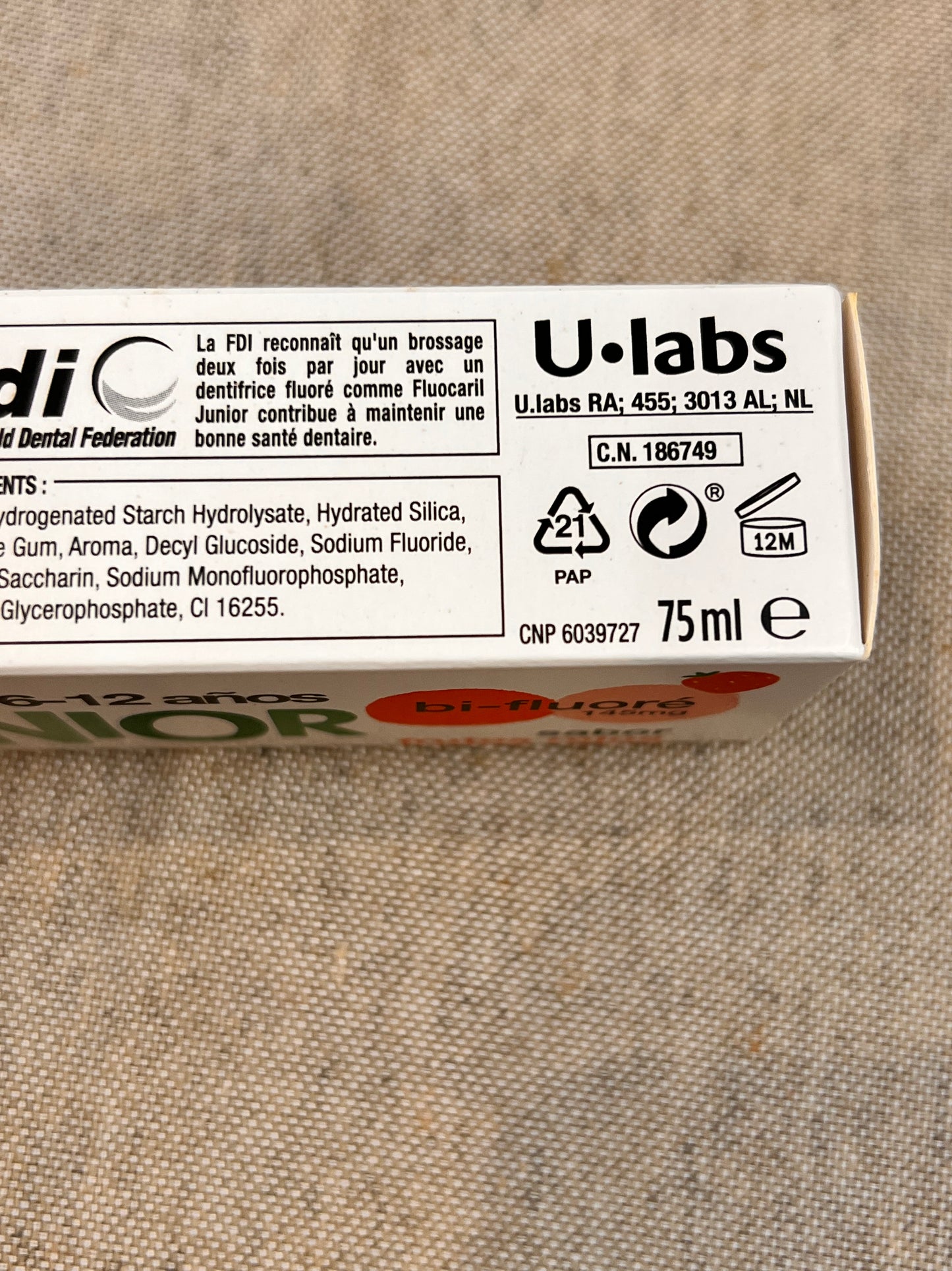 Dentifrice Enfants Fluocaril