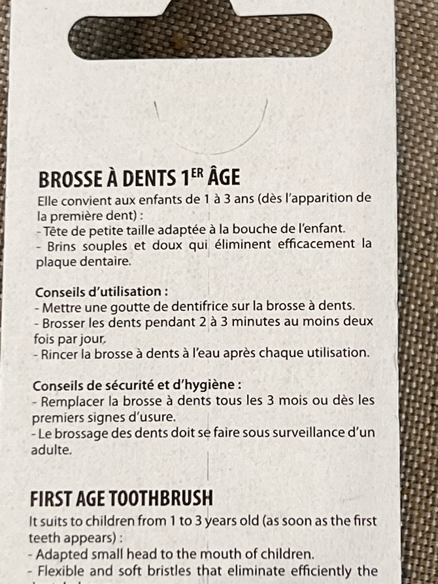 Brosse à Dents Enfants PetiPouce
