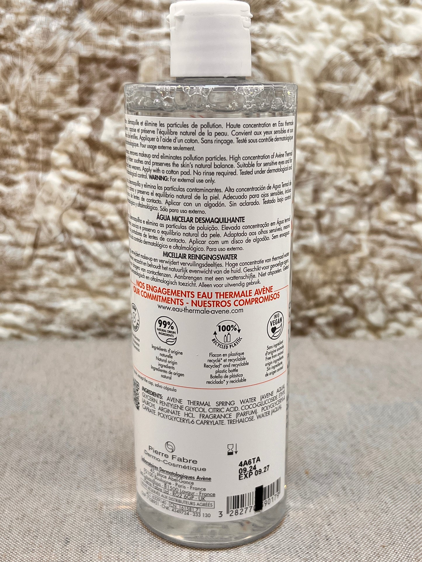 Eau Micellaire Démaquillante Avène