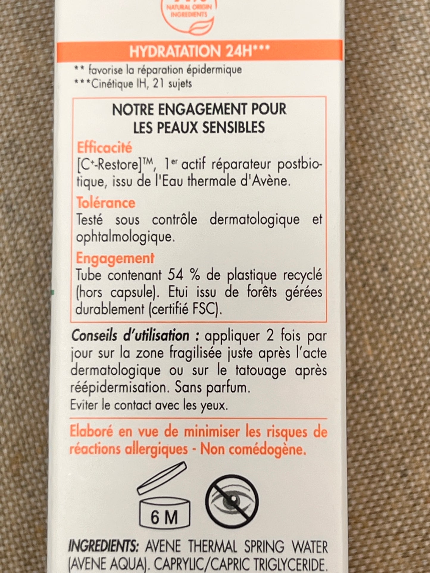 Soin Hydratant  Cicalfate + Avène