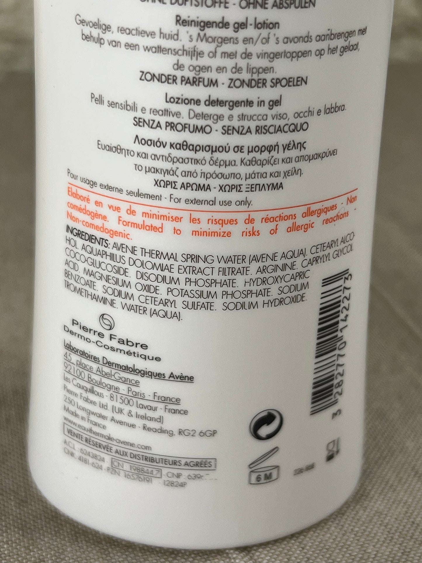 Lotion Nettoyante Avène