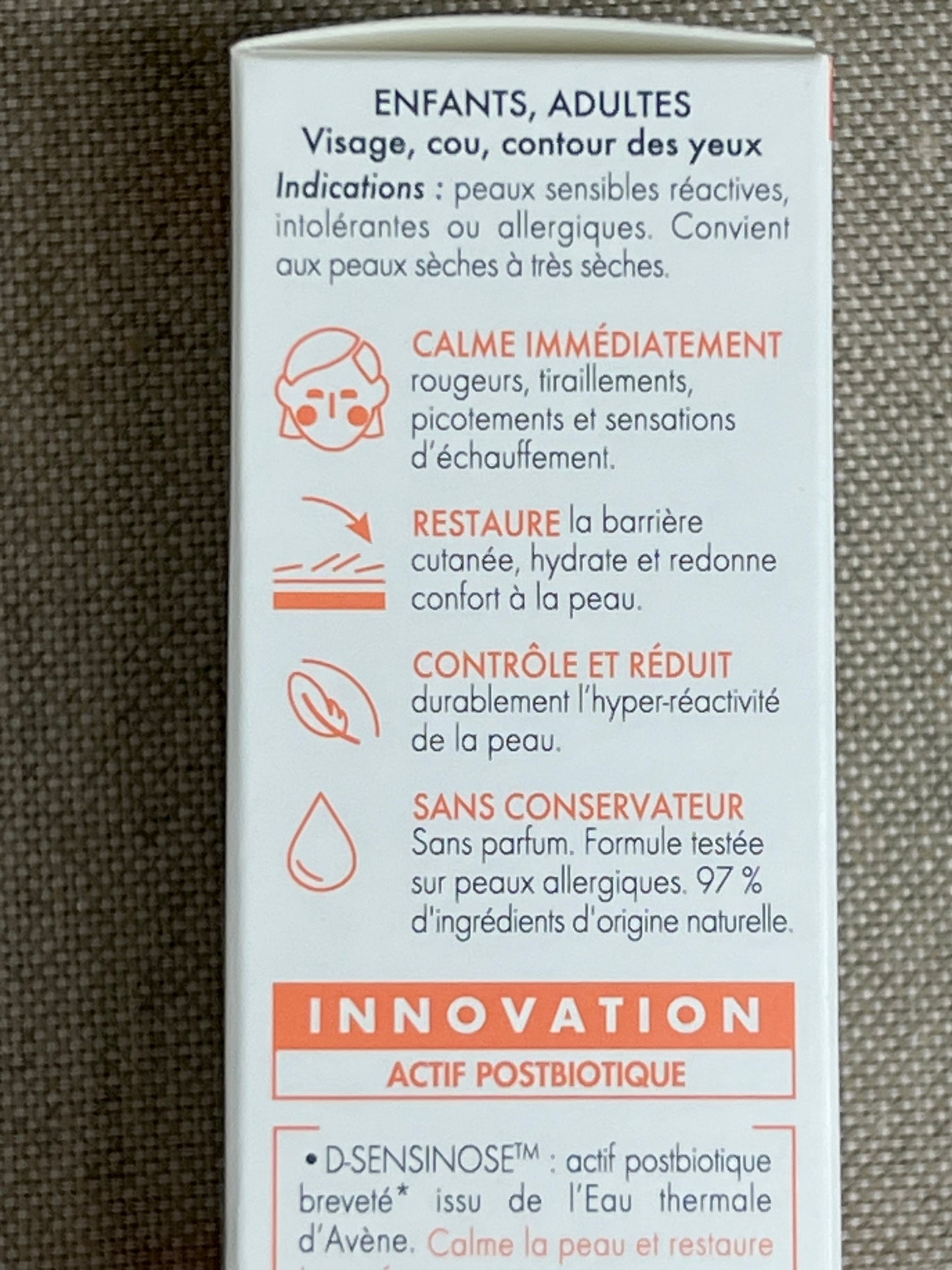Crème Apaisante Tolérance Avène