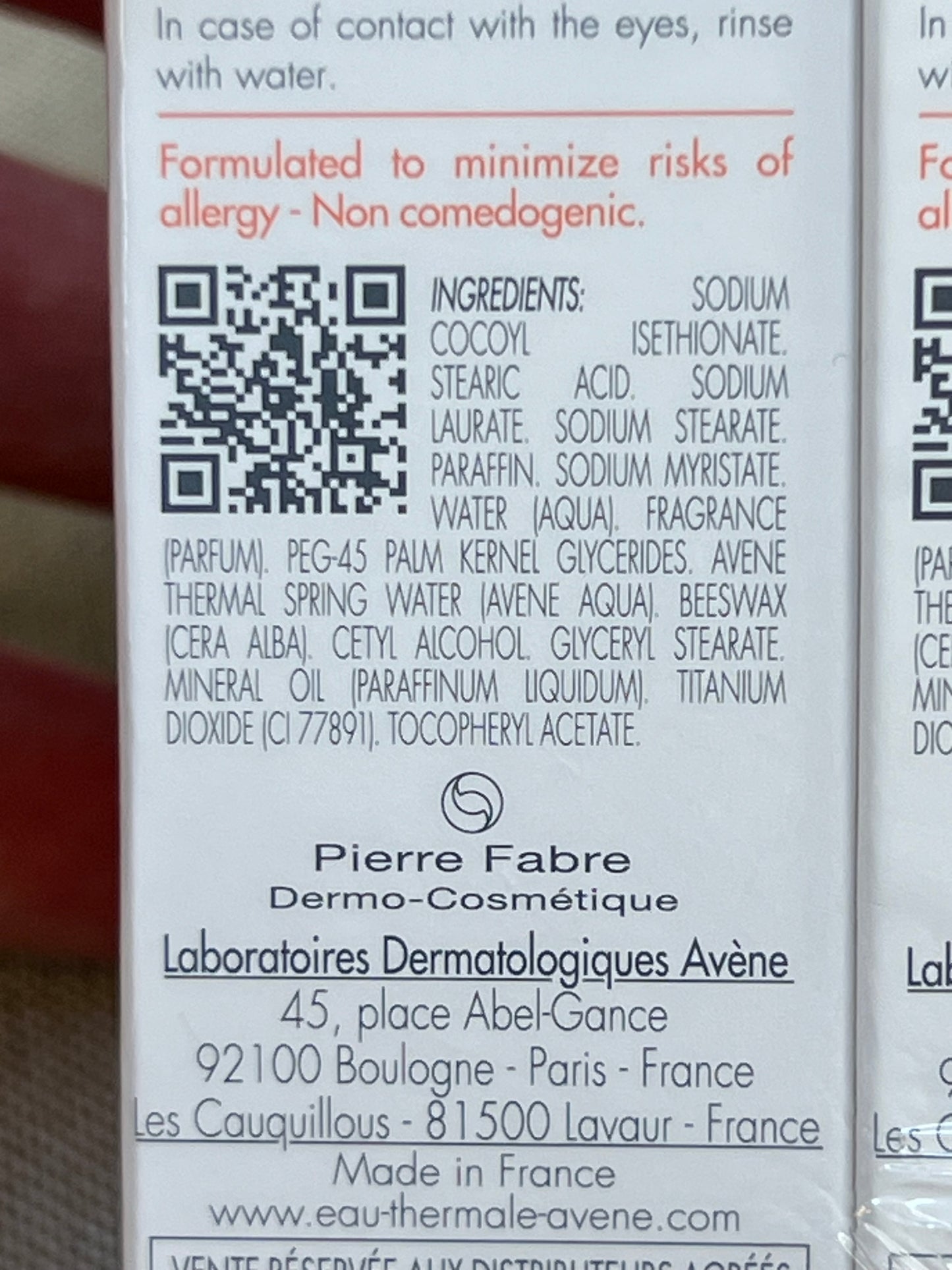 Pain Surgras Avène
