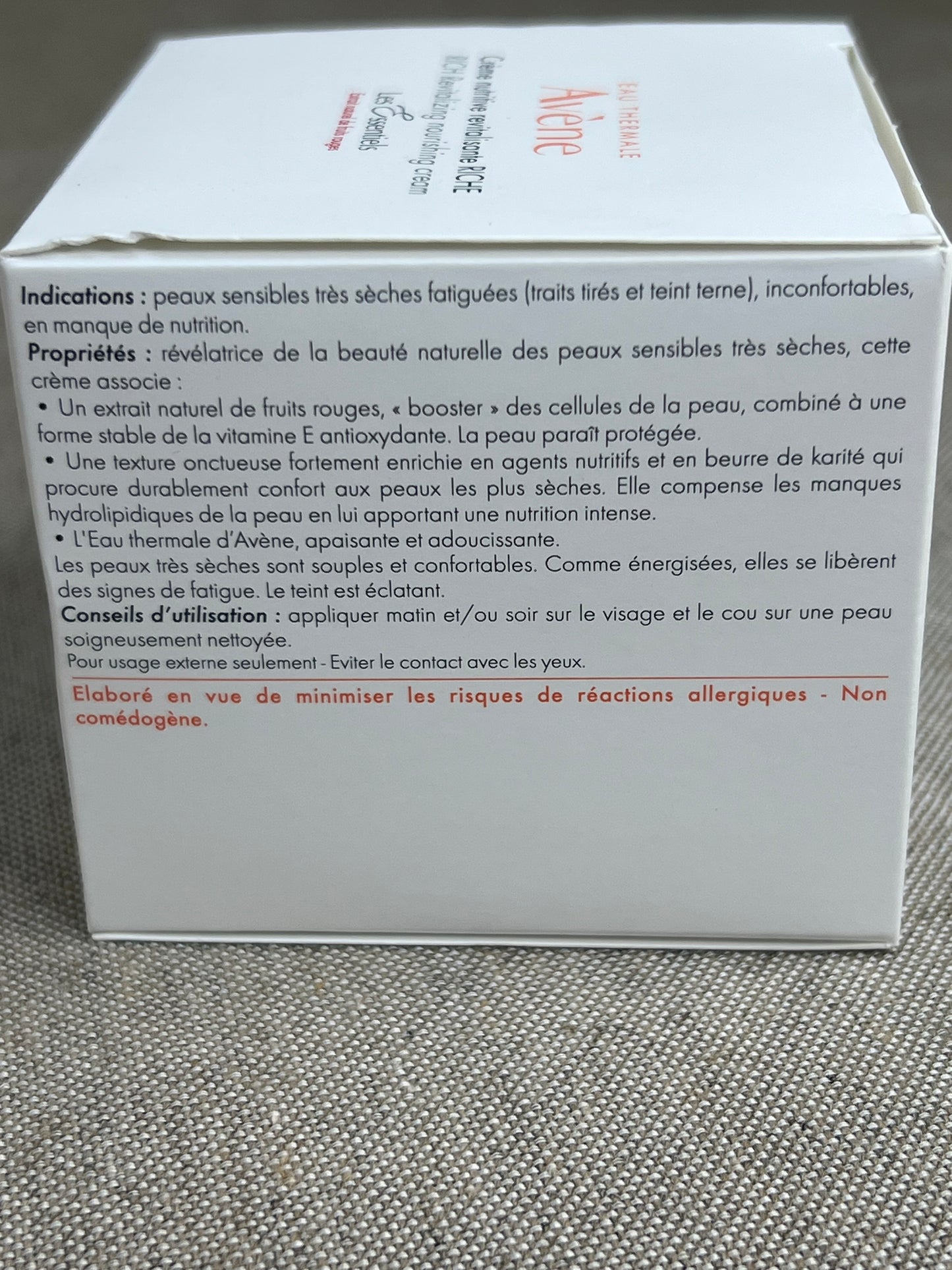 Crème Nutritive Avène