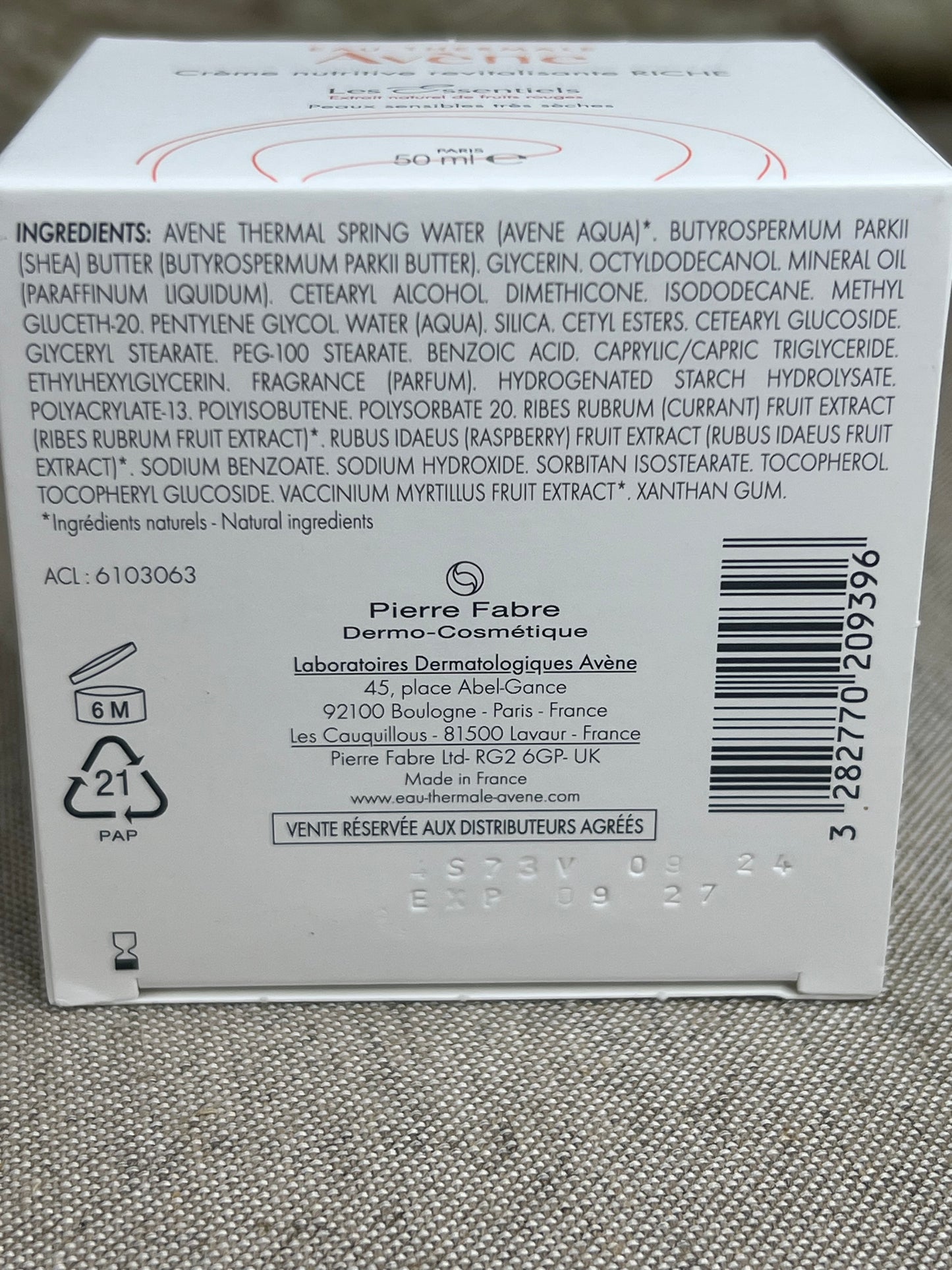 Crème Nutritive Avène