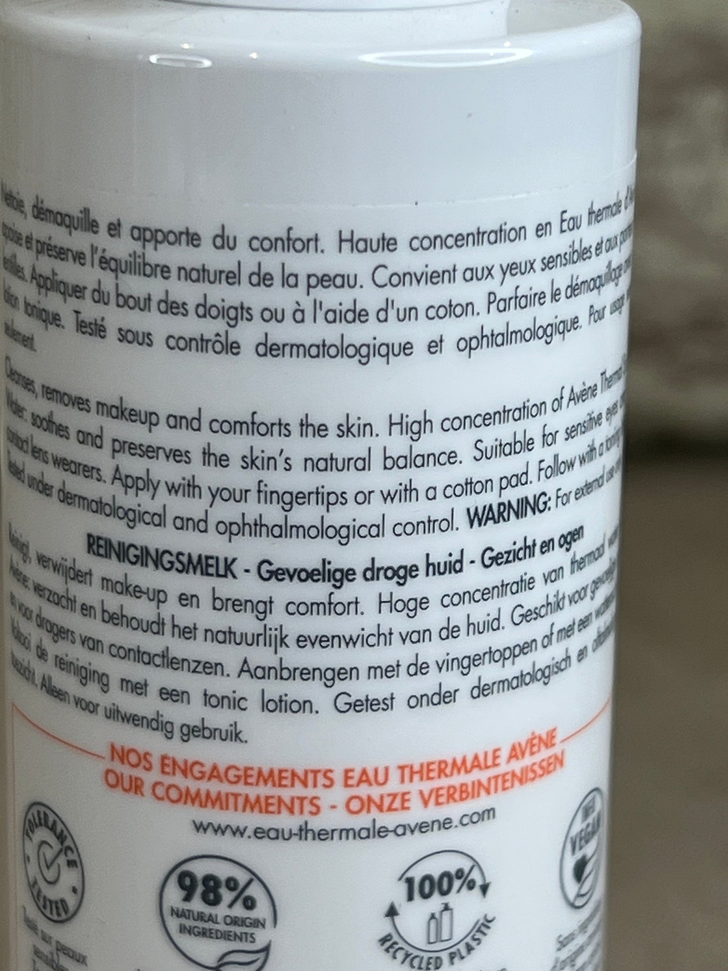 Lait Démaquillant Avène