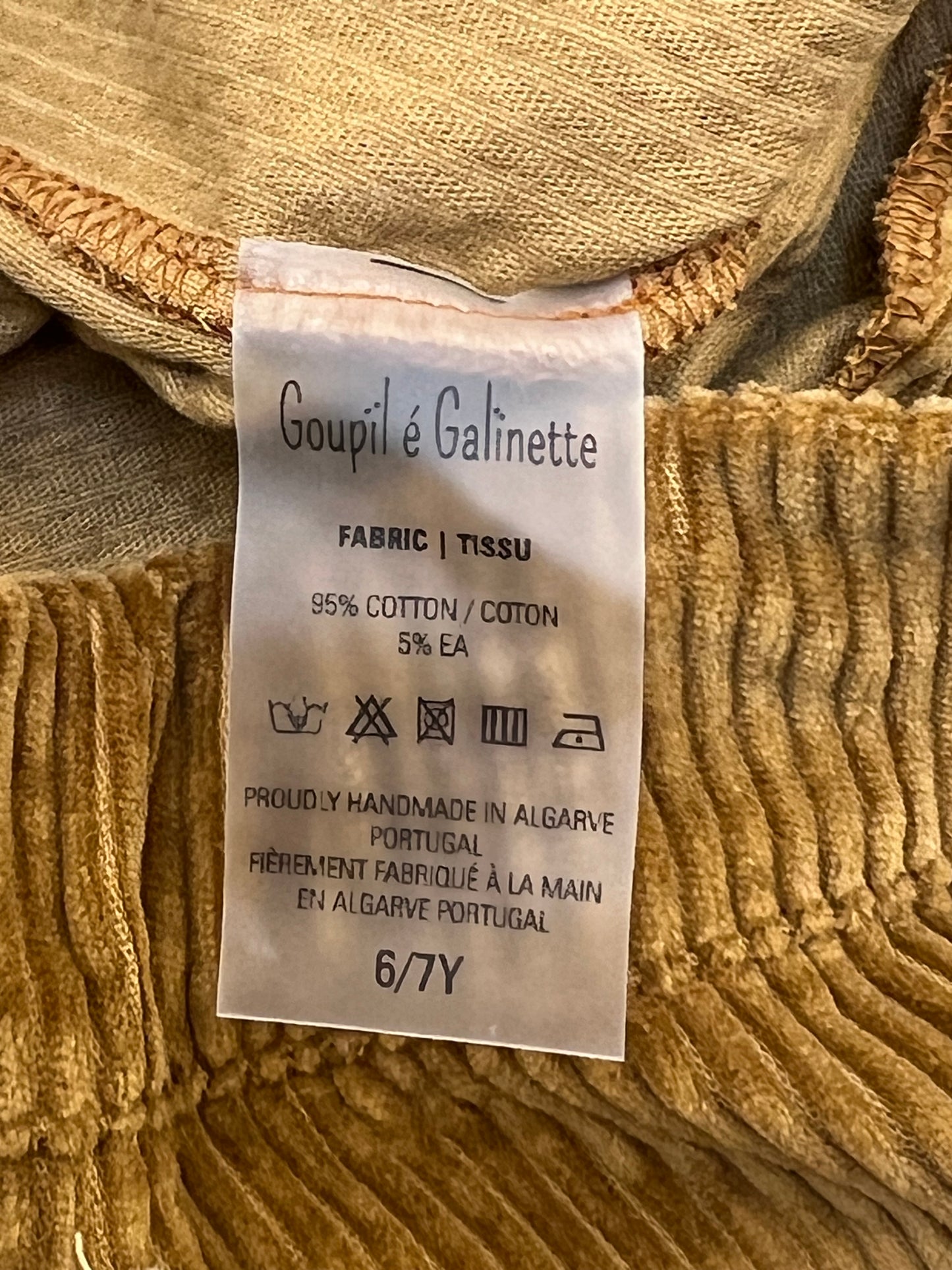 Pantalon Velours Goupil é Galinette
